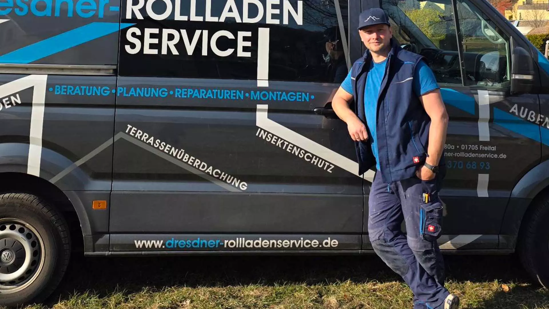 Firmenfahrzeug Dresdner Rollladenservice